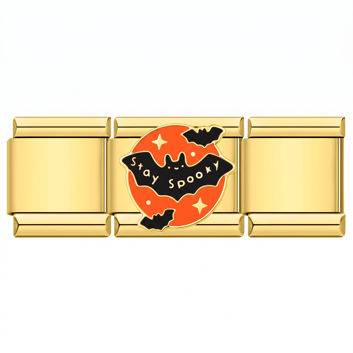 Charm Halloween Spooky en pulsera italiana de eslabones