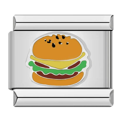 Charm Hamburguesa (Plateado) - Italian Charms