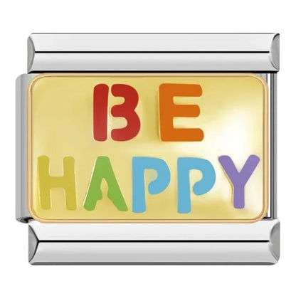 Charm Be Happy / Sé feliz - Italian Charms