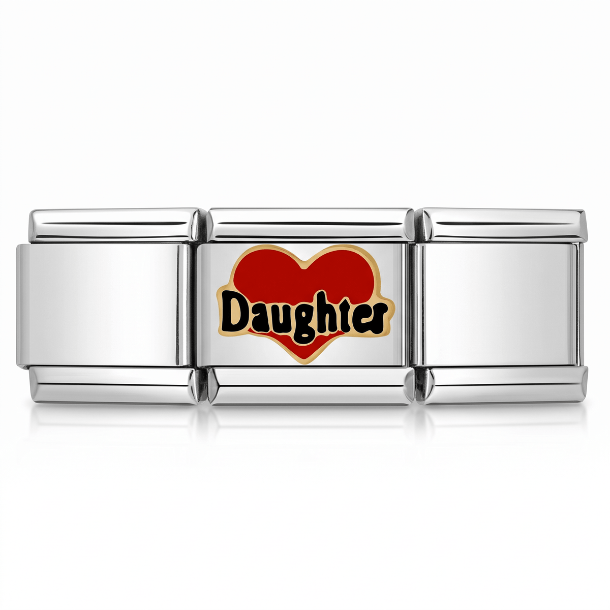 Charm Hija en pulsera italiana de eslabones