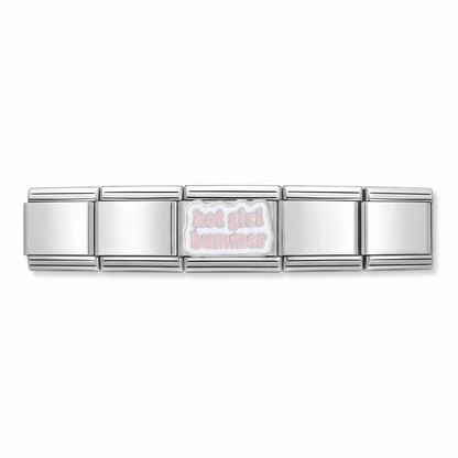Charm Hot girl summer en pulsera italiana de eslabones