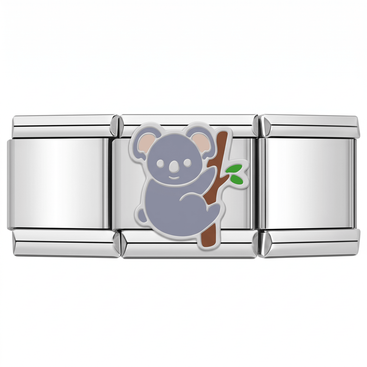Charm Koala en pulsera italiana de eslabones