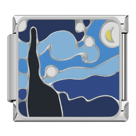 Charm La Noche Estrellada (Plateado) - Italian Charms