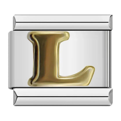 Charm Letra L (Plateado) - Italian Charms