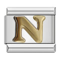 Charm Buchstabe N (Silber)