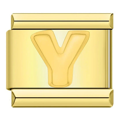 Charm Letra Y (Dorado) - Italian Charms