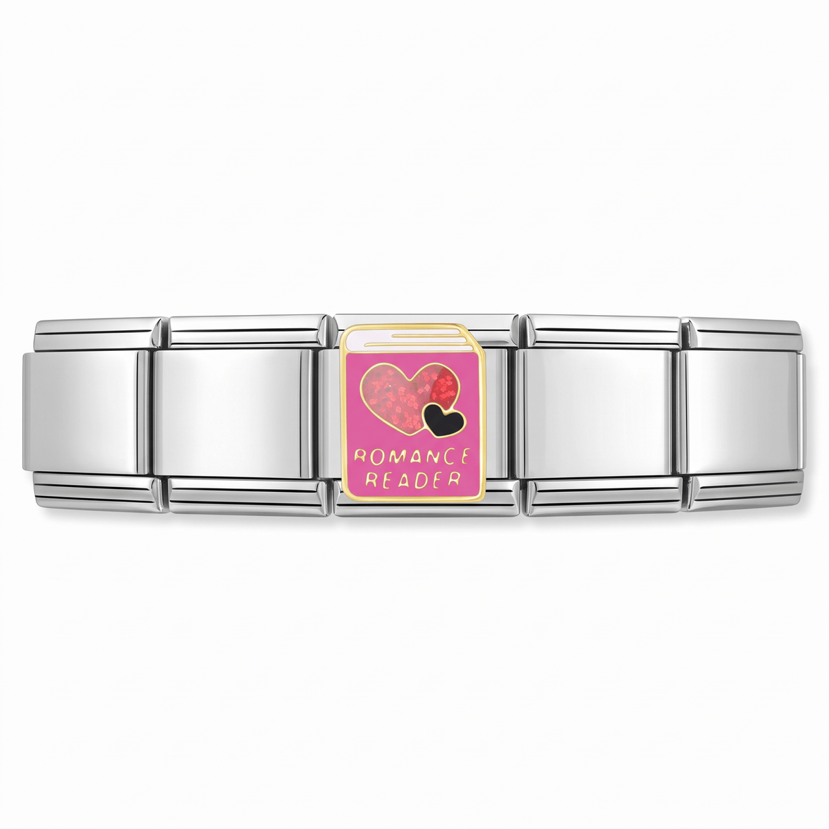 Charm Libro en pulsera italiana de eslabones