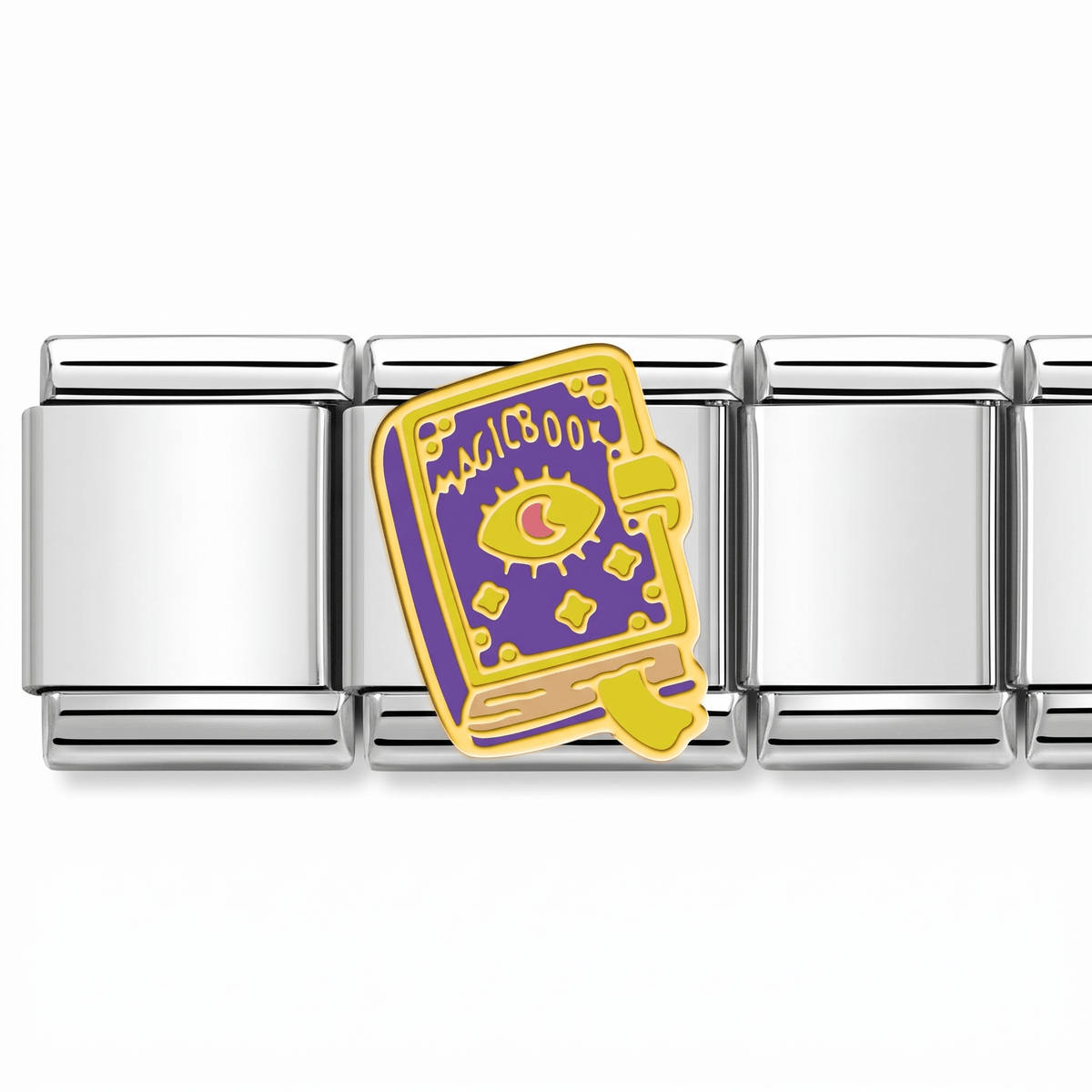 Charm Libro de Posiones en pulsera italiana de eslabones