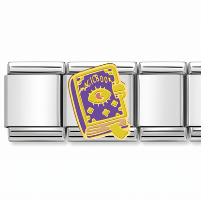 Charm Libro de Posiones en pulsera italiana de eslabones