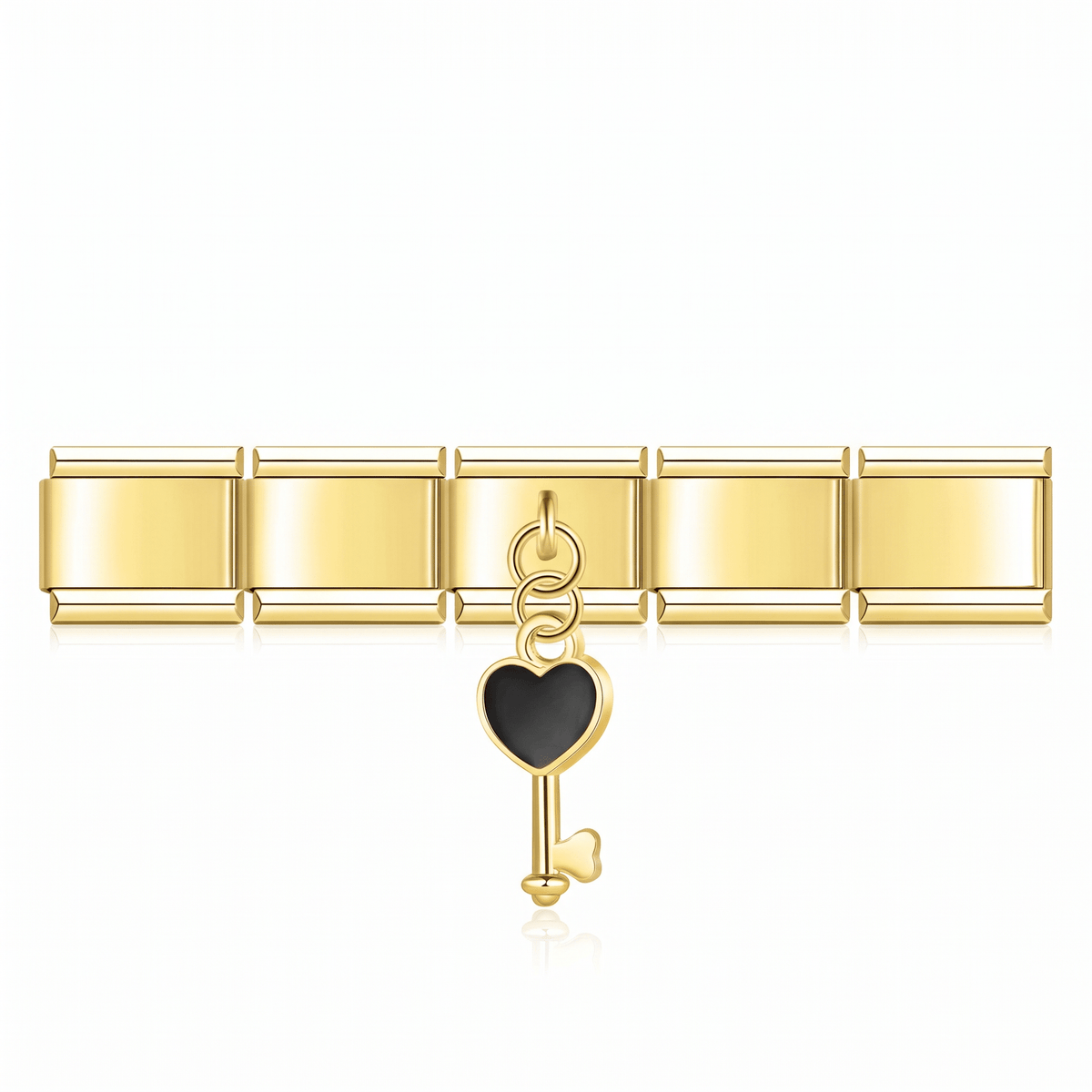 Charm Llave en pulsera italiana de eslabones