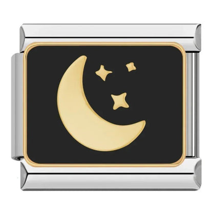 Charm Luna y Estrellas - Italian Charms