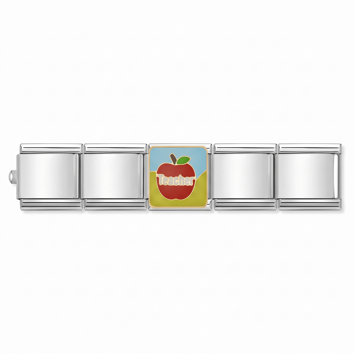 Charm Maestra en pulsera italiana de eslabones