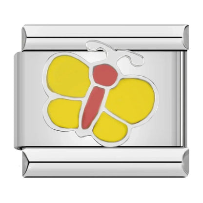 Charm Mariposa (Amarilla) - Italian Charms