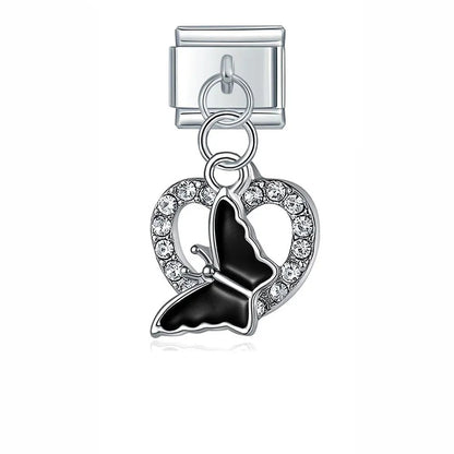 Charm Mariposa negra - Italian Charms