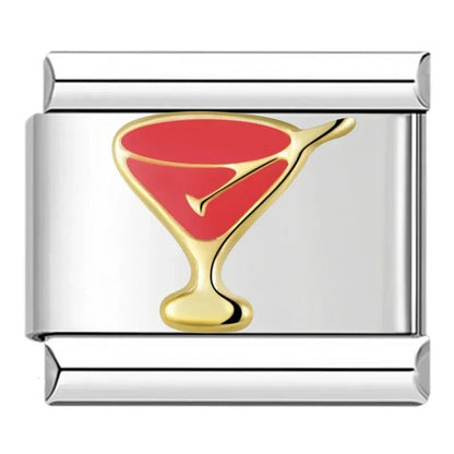 Charm Vino Coctel Martini (Plateado) - Italian Charms