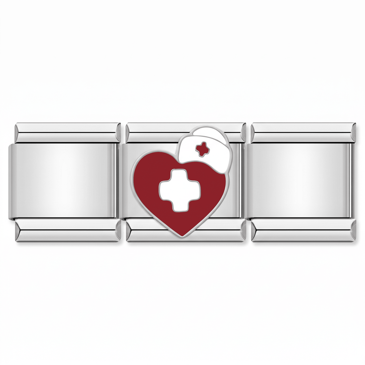 Charm Medicina en pulsera italiana de eslabones