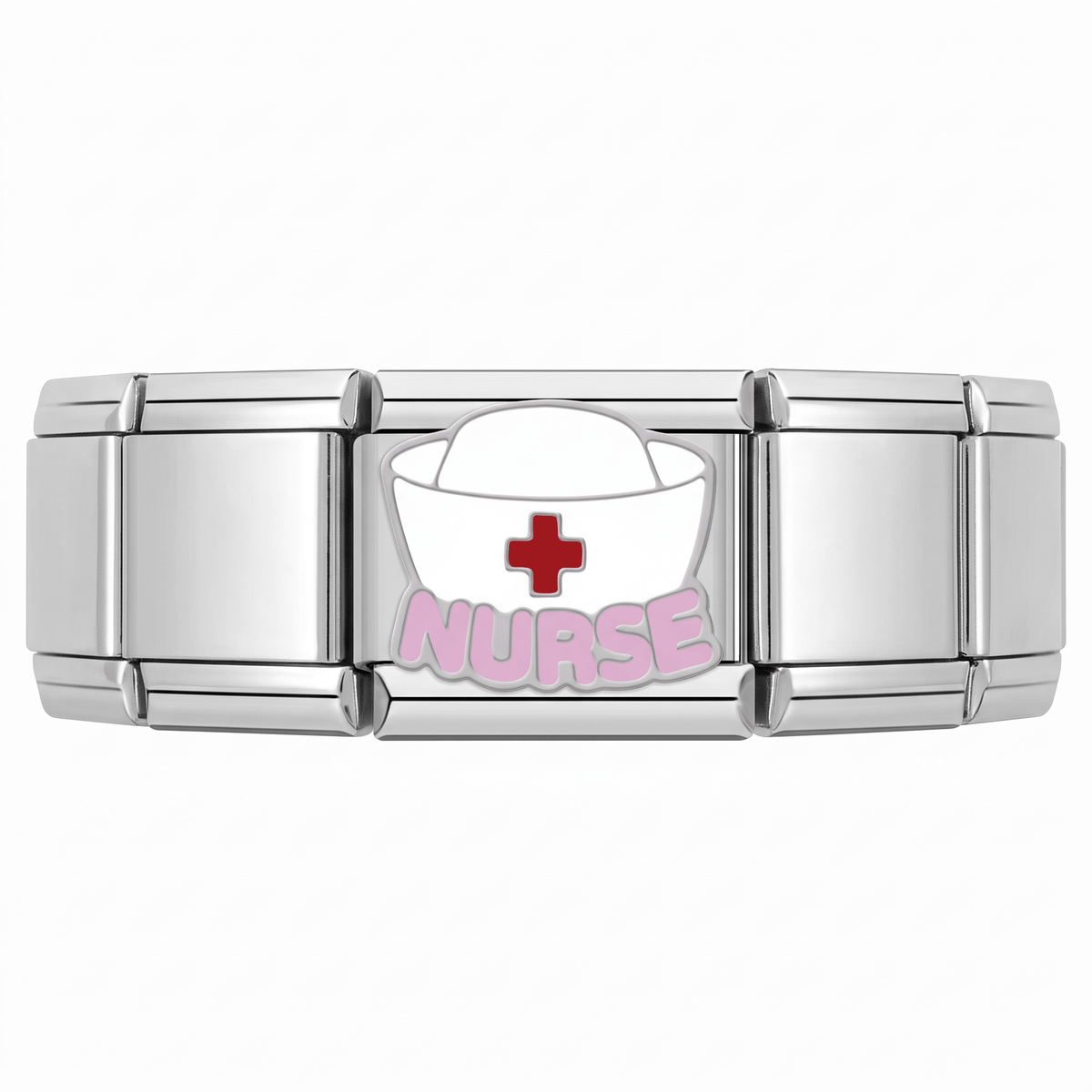 Charm Medicina en pulsera italiana de eslabones