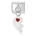 Charm Halbes Herz (Silber, Rechts)