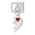 Charm Halbes Herz (Silber, Links)