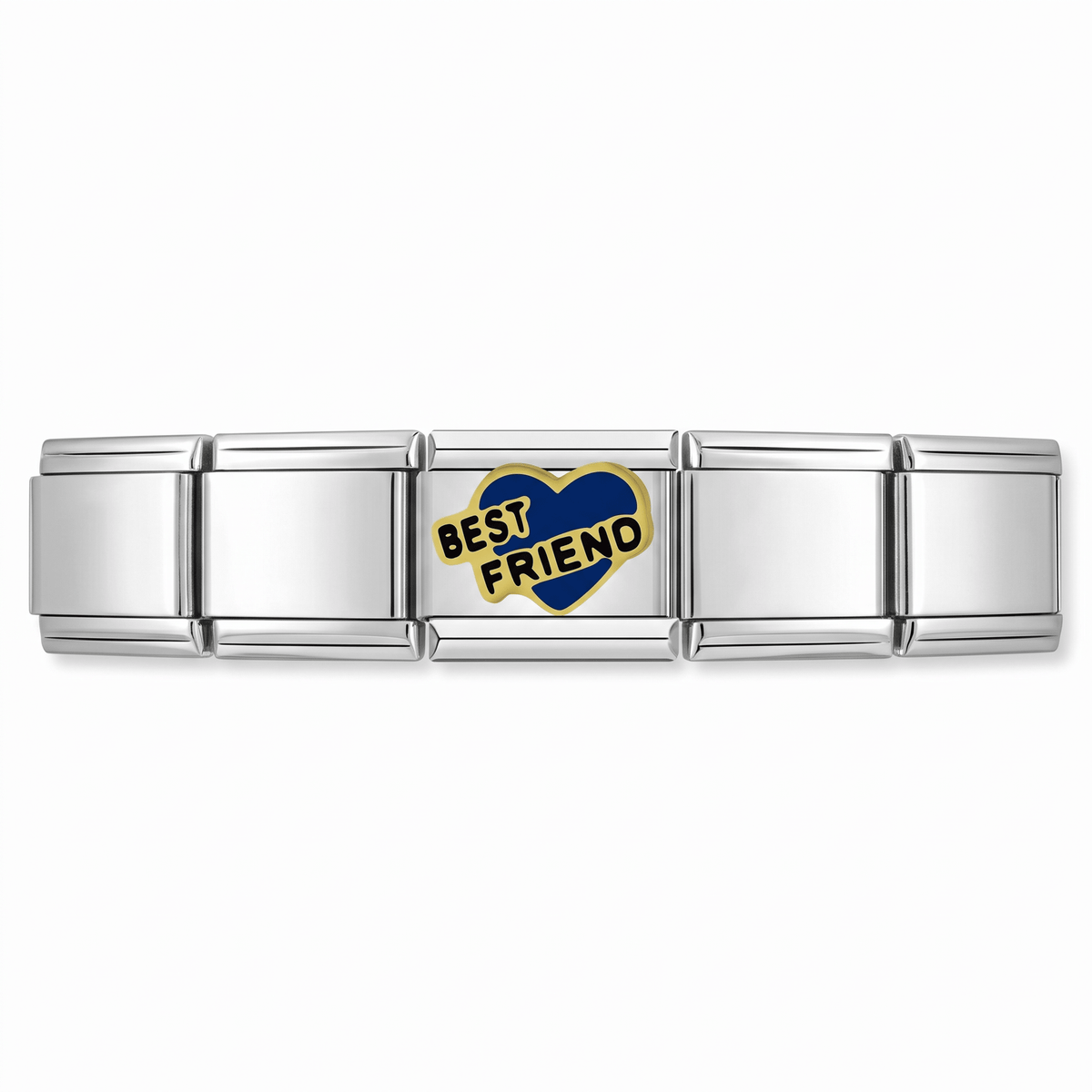 Charm Mejor amigo en pulsera italiana de eslabones