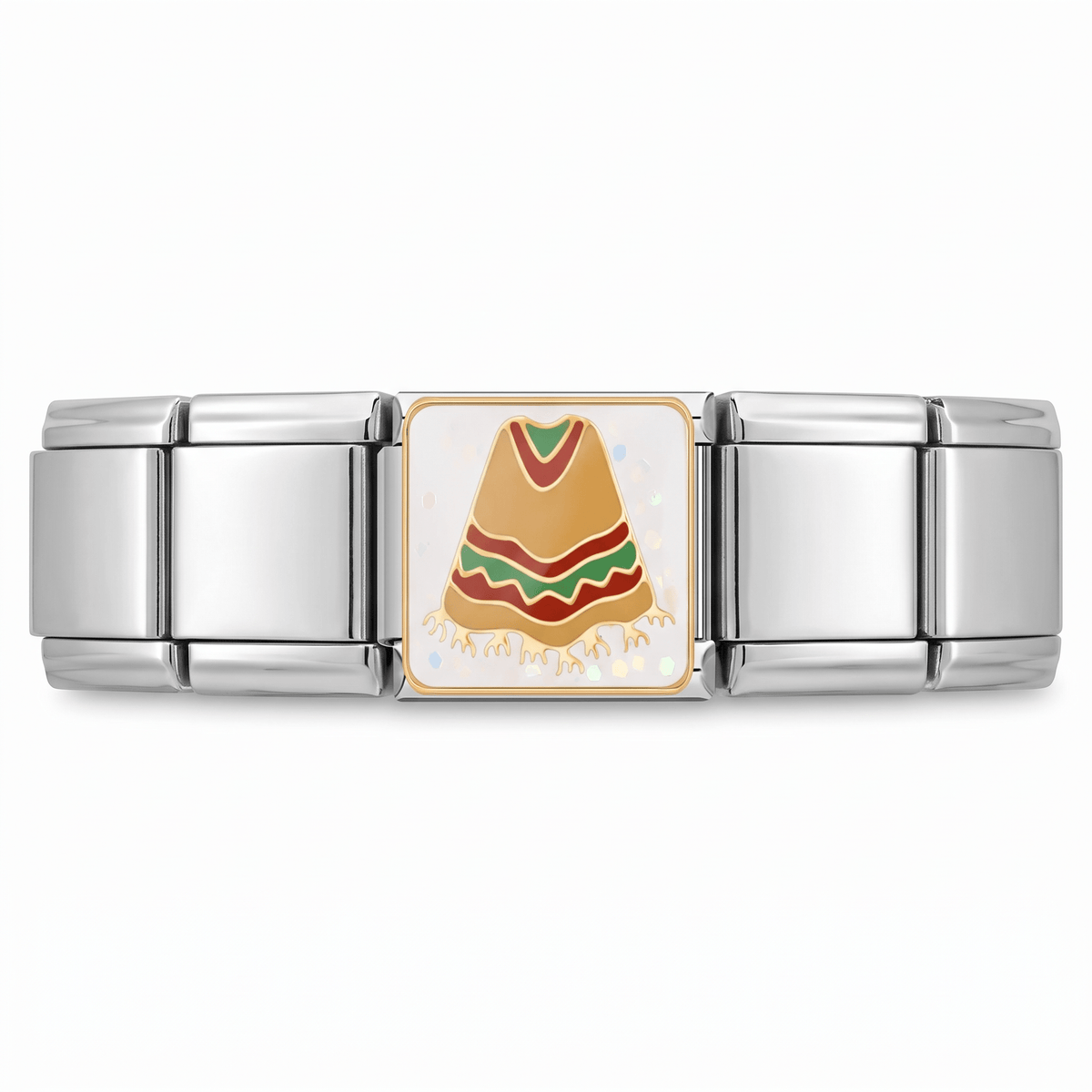 Charm Mexico en pulsera italiana de eslabones