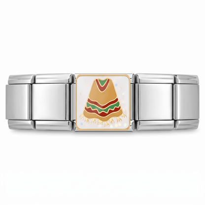 Charm Mexico en pulsera italiana de eslabones