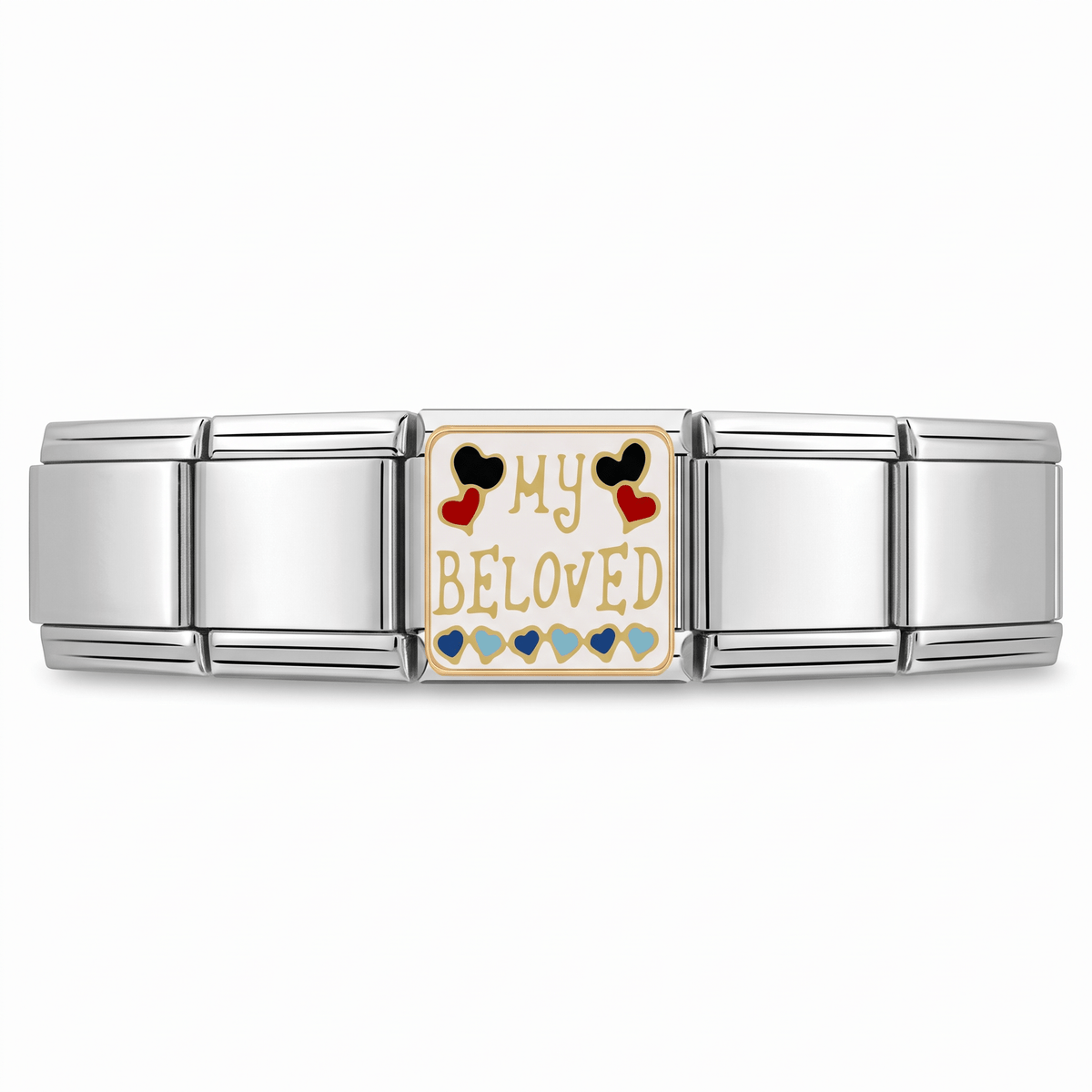 Charm Mi amad@ en pulsera italiana de eslabones