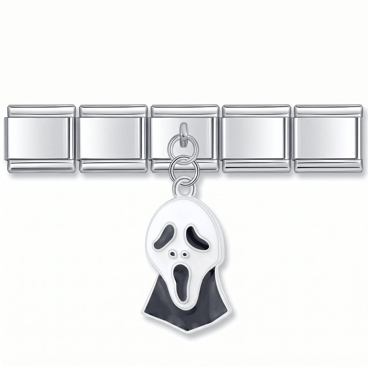 Charm Miedo en pulsera italiana de eslabones