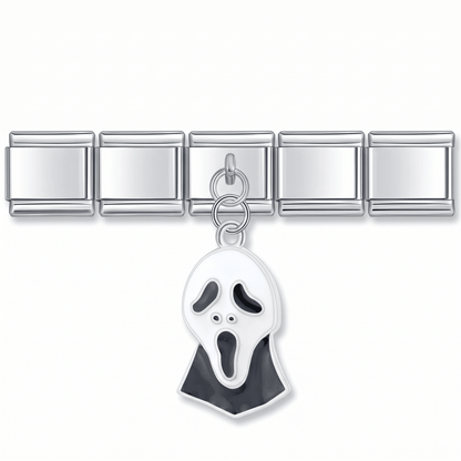 Charm Miedo en pulsera italiana de eslabones