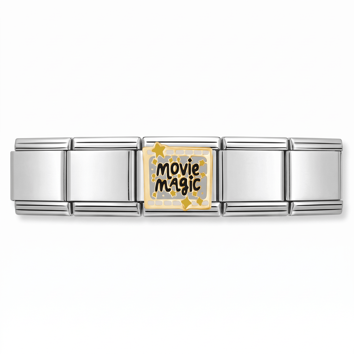 Charm Movie Magic en pulsera italiana de eslabones