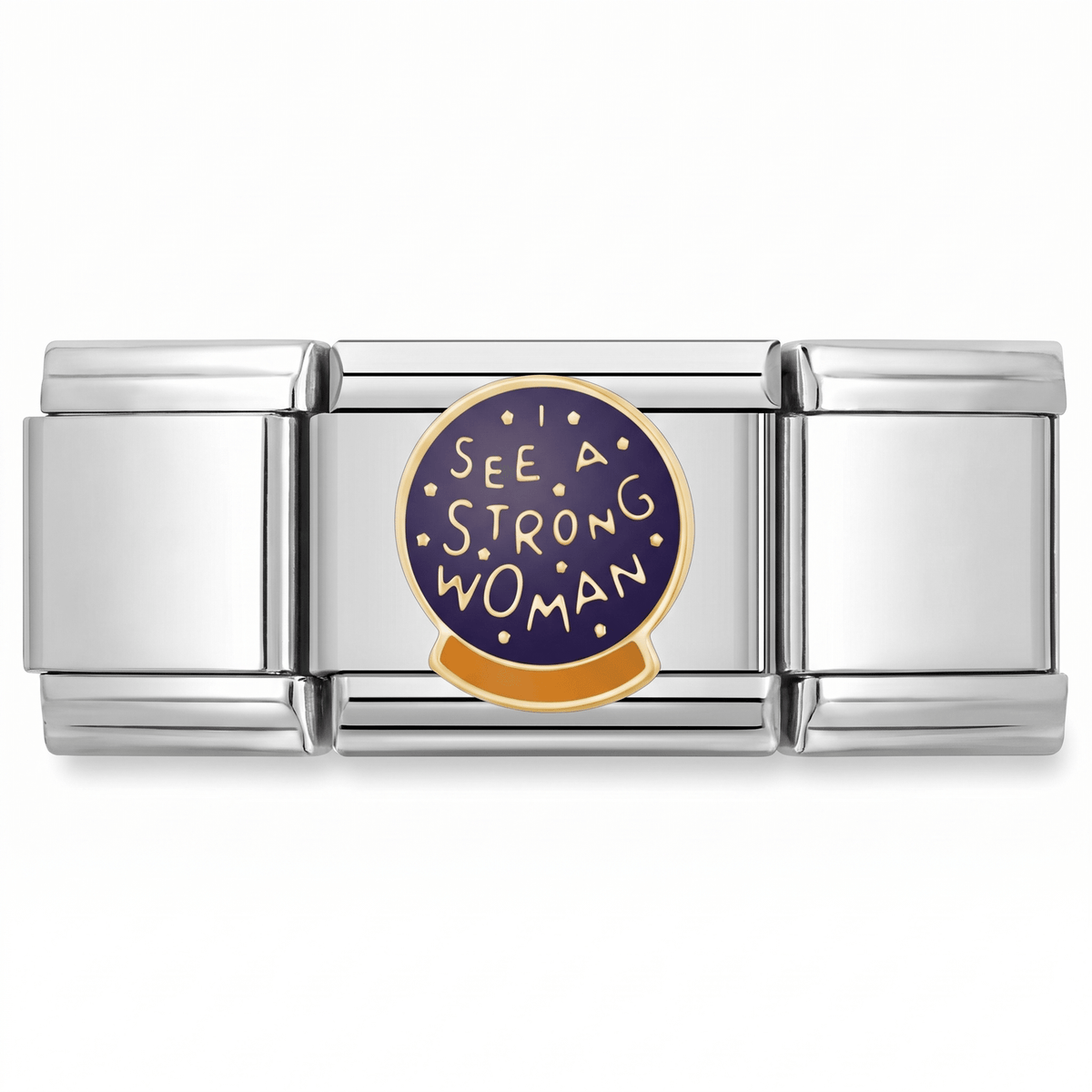 Charm Mujer en pulsera italiana de eslabones