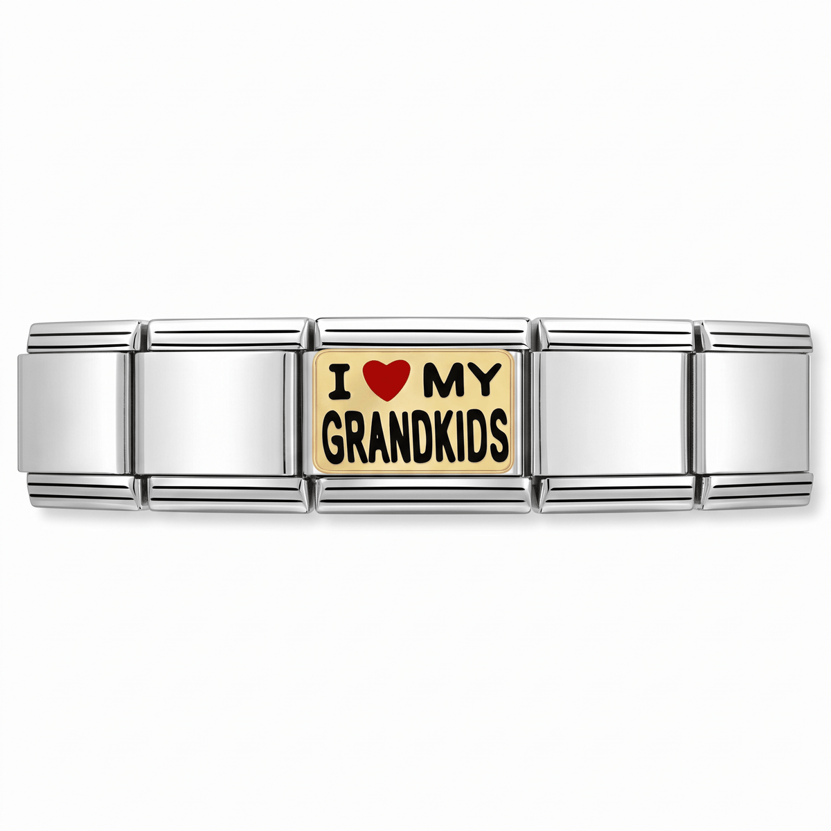 Charm Nietos en pulsera italiana de eslabones