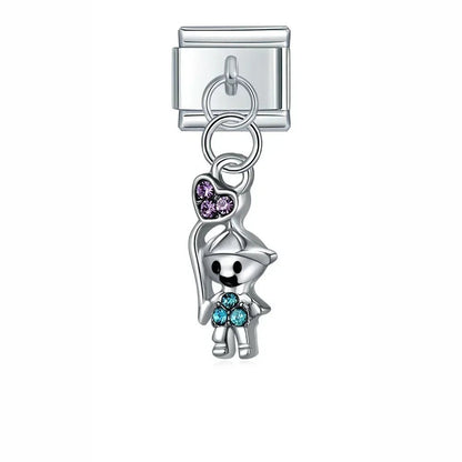 Charm niño (Colgante, Plateado) - Italian Charms