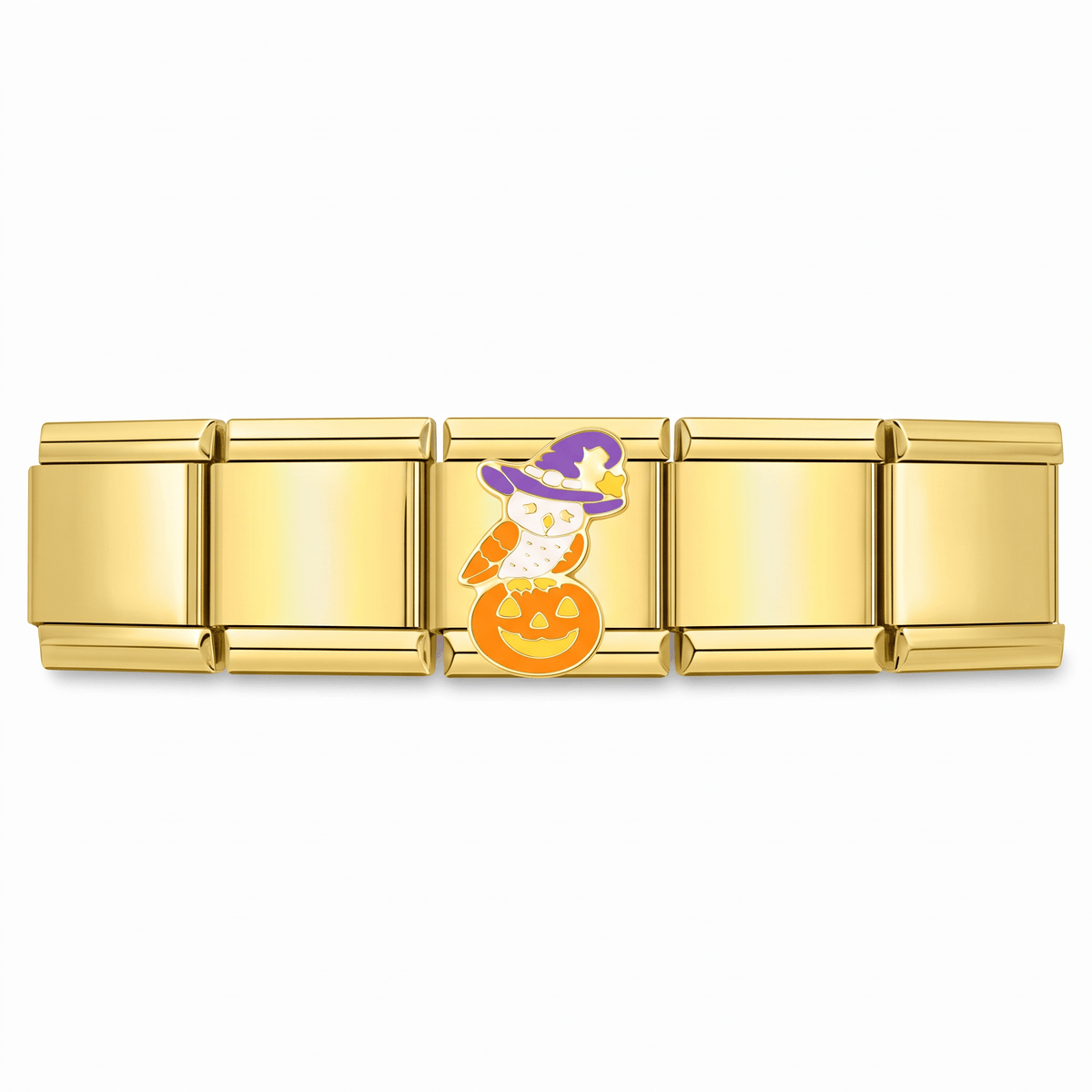Charm Noche de Halloween en pulsera italiana de eslabones