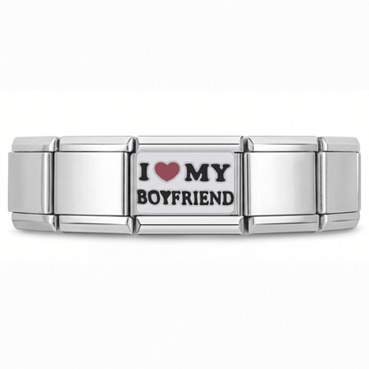 Charm Novio en pulsera italiana de eslabones
