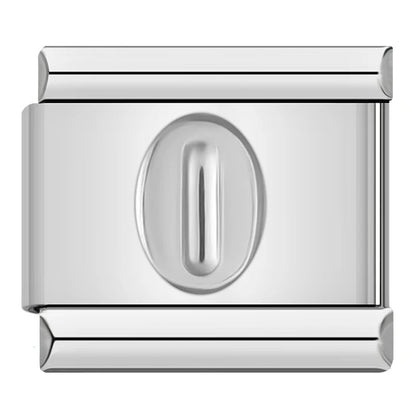 Charm Número 0 (Plateado) - Italian Charms