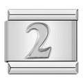 Charm Número 2 (Plateado)