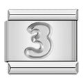 Charm Número 3 (Plateado)