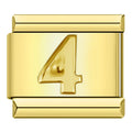 Charm Número 4 (Dorado)