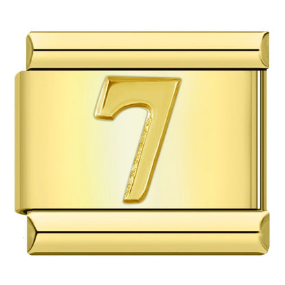Charm Número 7 (Dorado) - Italian Charms