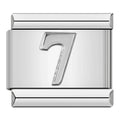 Charm Número 7 (Plateado)