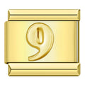 Charm Número 9 (Dorado)