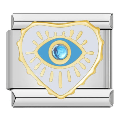 Charm Ojo Suerte (Blanco) - Italian Charms