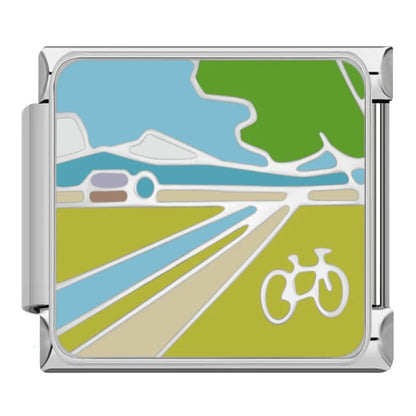 Charm Paisaje (Bicicleta) - Italian Charms