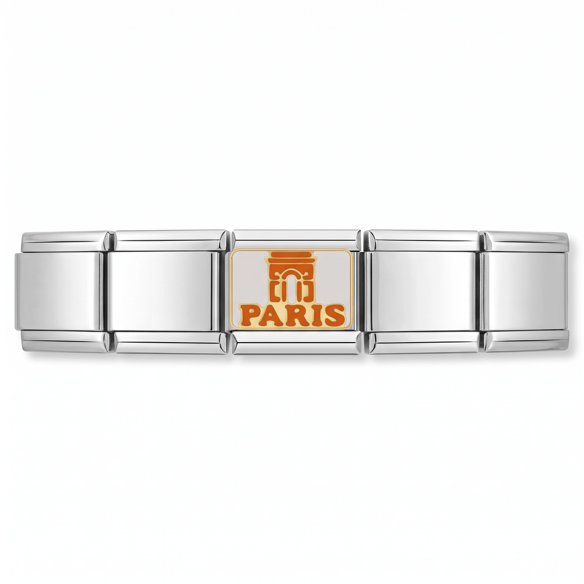 Charm Paris (Arco) en pulsera italiana de eslabones