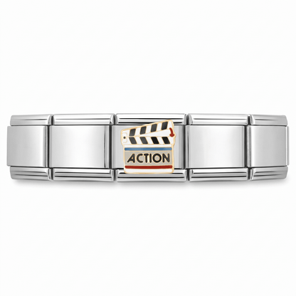 Charm Peliculas en pulsera italiana de eslabones