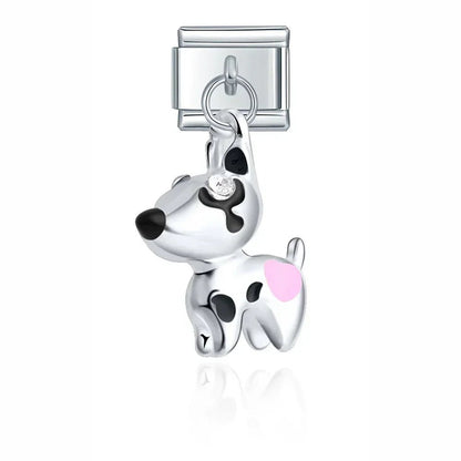 Charm Perro (Colgante Blanco) - Italian Charms