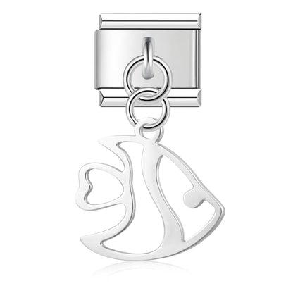 Charm Pez (Colgante, Plateado) - Italian Charms