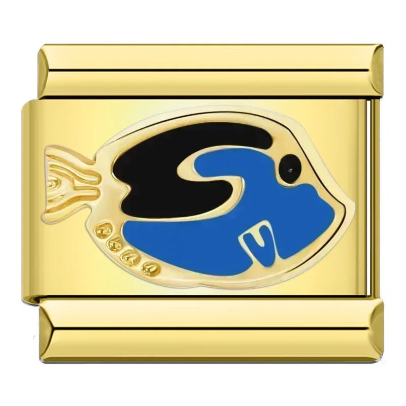 Charm Pez Azul - Italian Charms