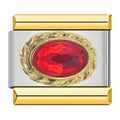 Charm piedra roja vibrante